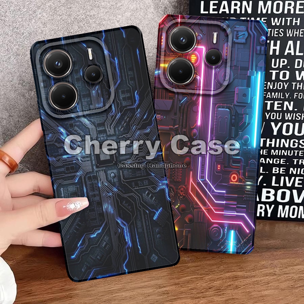 MESIN Cherry Acc QW39 SoftCase Pro กล้องสําหรับ Redmi หมายเหตุ 14 4G/5G Kesing กรณี Hp Cassing HandP