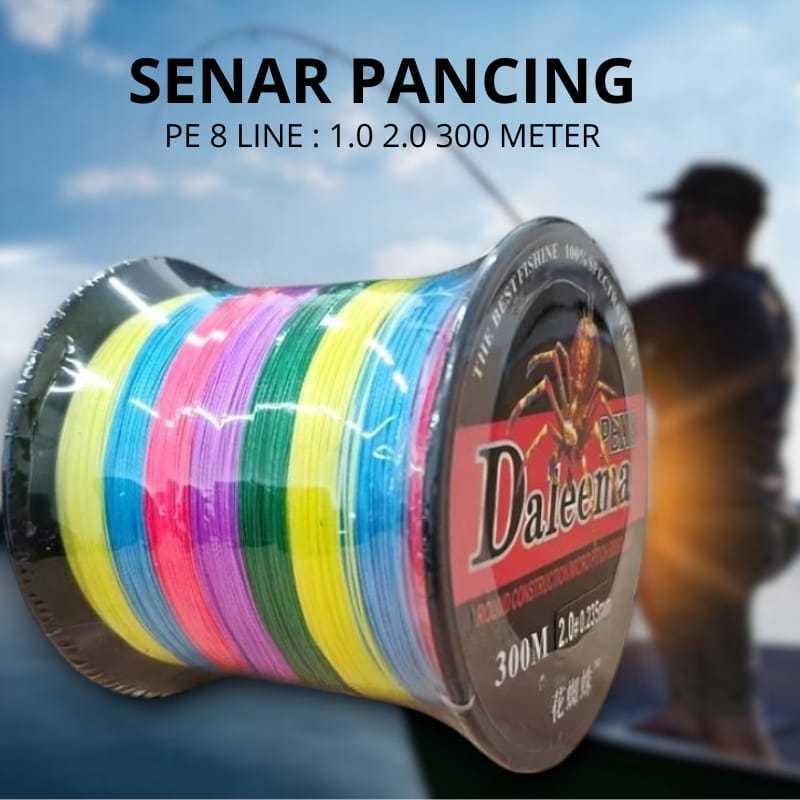 Daleema PE 8 สายตกปลาแบบถัก 300M ยาว 1.0 2.0