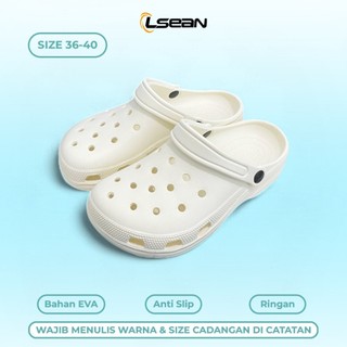 Sandal Sepatu Pria dan Wanita Model Baim Selop Kodok Medis Laboratorium Umroh Polos V50