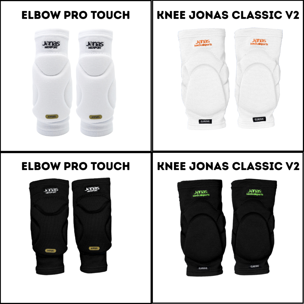 Kneepad jonas classic v2 - ข้อศอก pro touch - แพ็คเกจสนับเข่าและข้อศอก