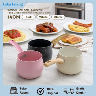 Anka Living Panci Susu 14cm Anti Lengket Panci Mie Panci Serbaguna Panci Aesthetic Double Bottom