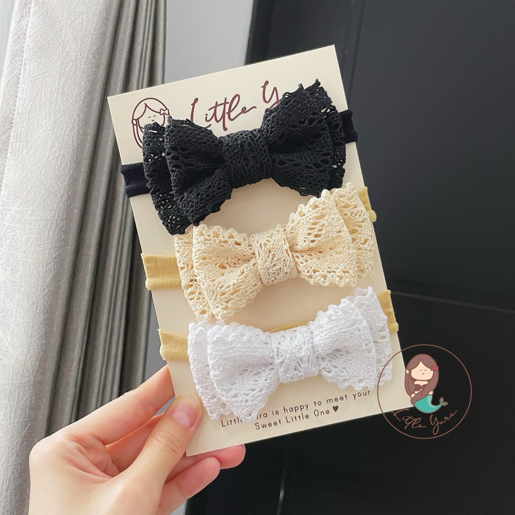 LITTLE YURA - Emily Headband / Baby Bandana / ที่คาดผมทารกแรกเกิด Nylon Baby / Baby and Child Ribbon