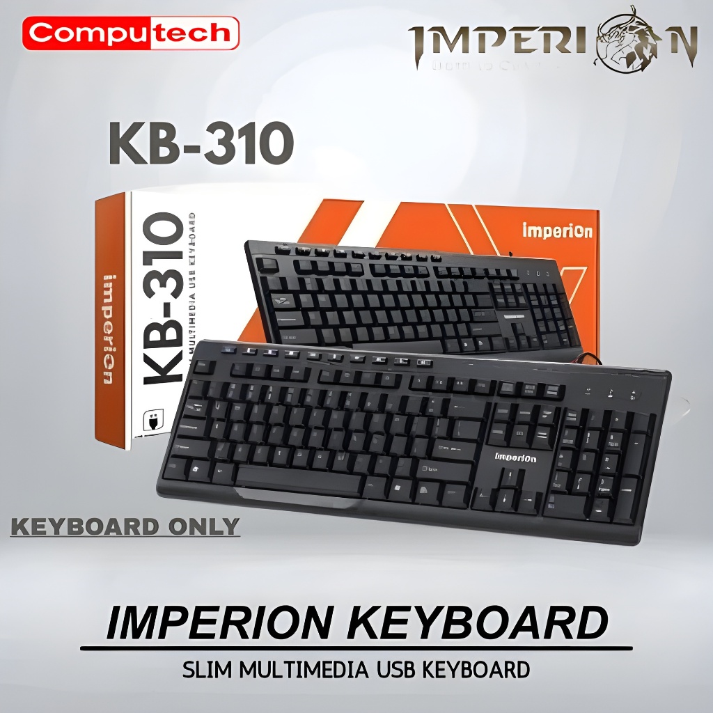 คีย์บอร์ด USB มัลติมีเดีย Imperion KB-310 Slim