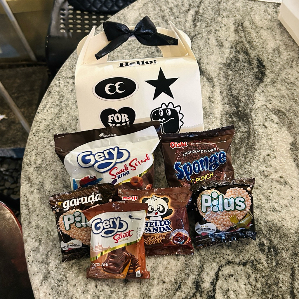 (L) HAMPERS FILLED WITH SNACKS / GIFT BOX สําหรับผู้หญิง / ผู้ชาย EXCLUSIVE สําหรับของขวัญ / HAMPERS