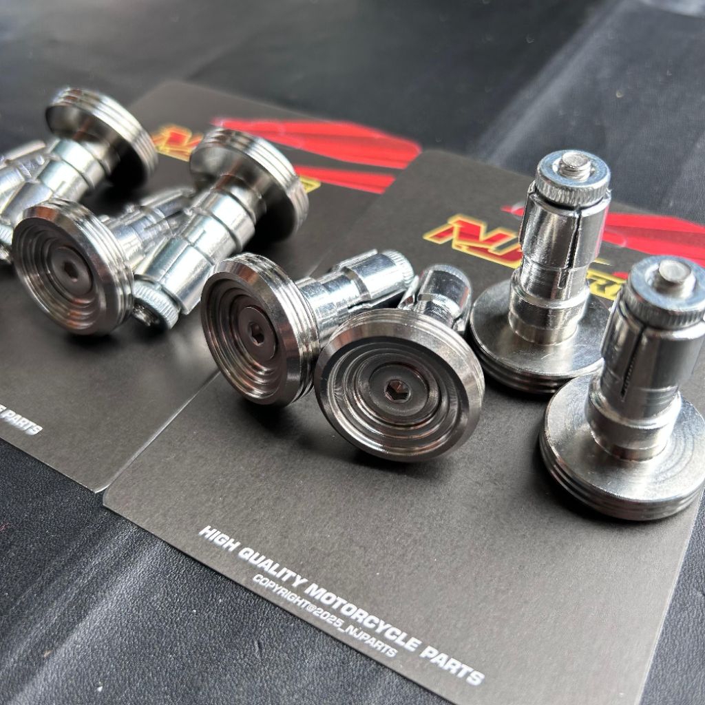 เดือยแฮนด์สแตนเลส รุ่นสลิมเกลียว njparts เดือยแฮนด์สแตนเลสสากล สําหรับบีท สกู๊ปปี้ วาริโอ 125/150 mi