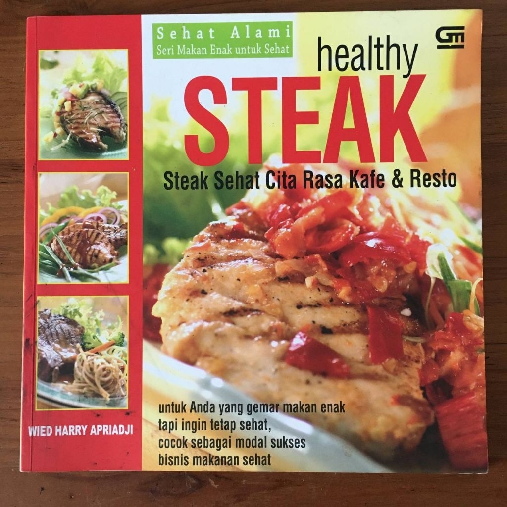 PRELOVED - WIED HARRY AMENDJI - หนังสือสูตรอาหารเนื้อ STEAK เพื่อสุขภาพ