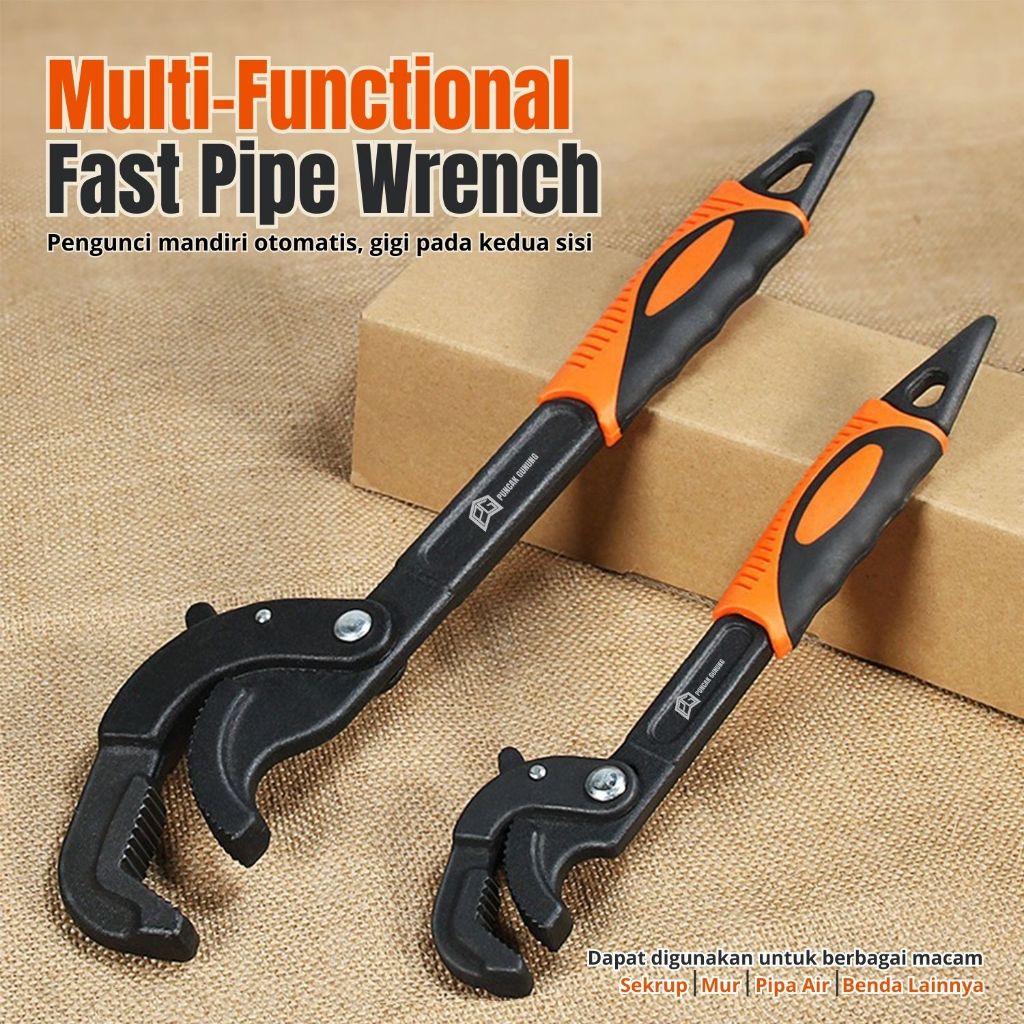 Snap N Grip 2in1 Universal ประแจท่อ 2 ชิ้นอเนกประสงค์ Magic Fast ประแจท่อ - G6A1