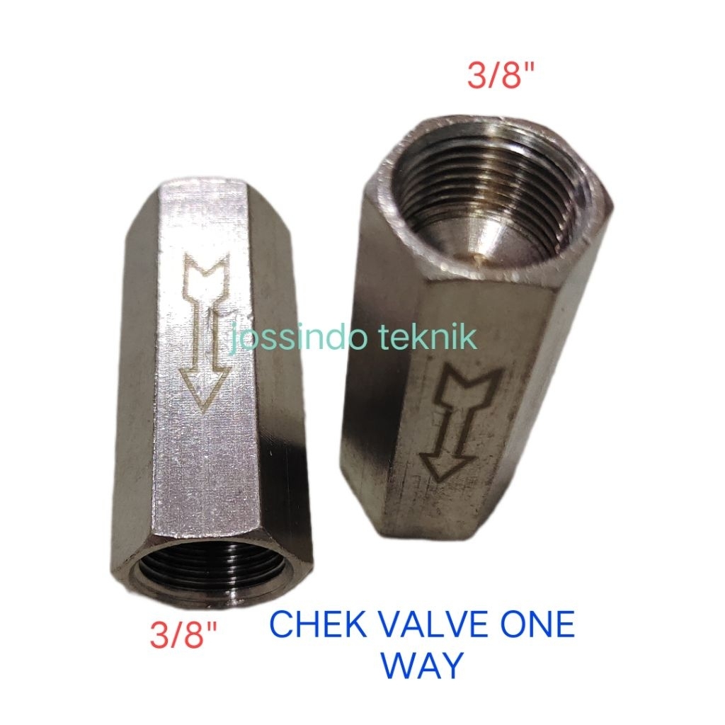 CHEK VALVE ONE WAY 3/8" / CHEK VALVE 3/8" ONE WAY