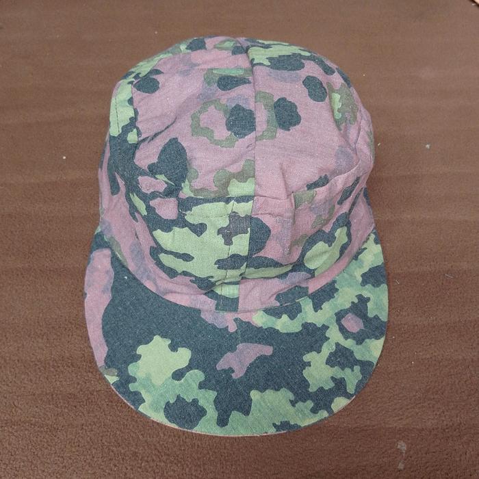 M43 Fieldcap Germany Camo SS Oakleaf WW2 ผ้าดิบผ้าฝ้ายจําลอง