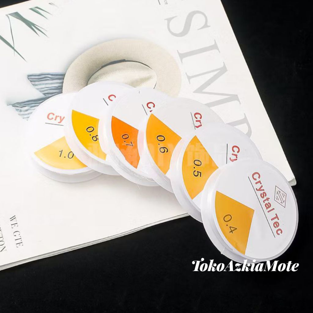 Clear Elastic String 0.6 - 1.0mm / Crystal Tech Korea String 1 ม้วน