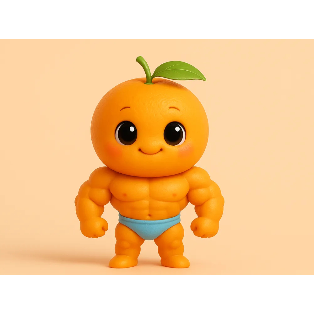 Baby udin din din dun binerot สีส้ม ของเล่นน่ารักและน่ารักมาก