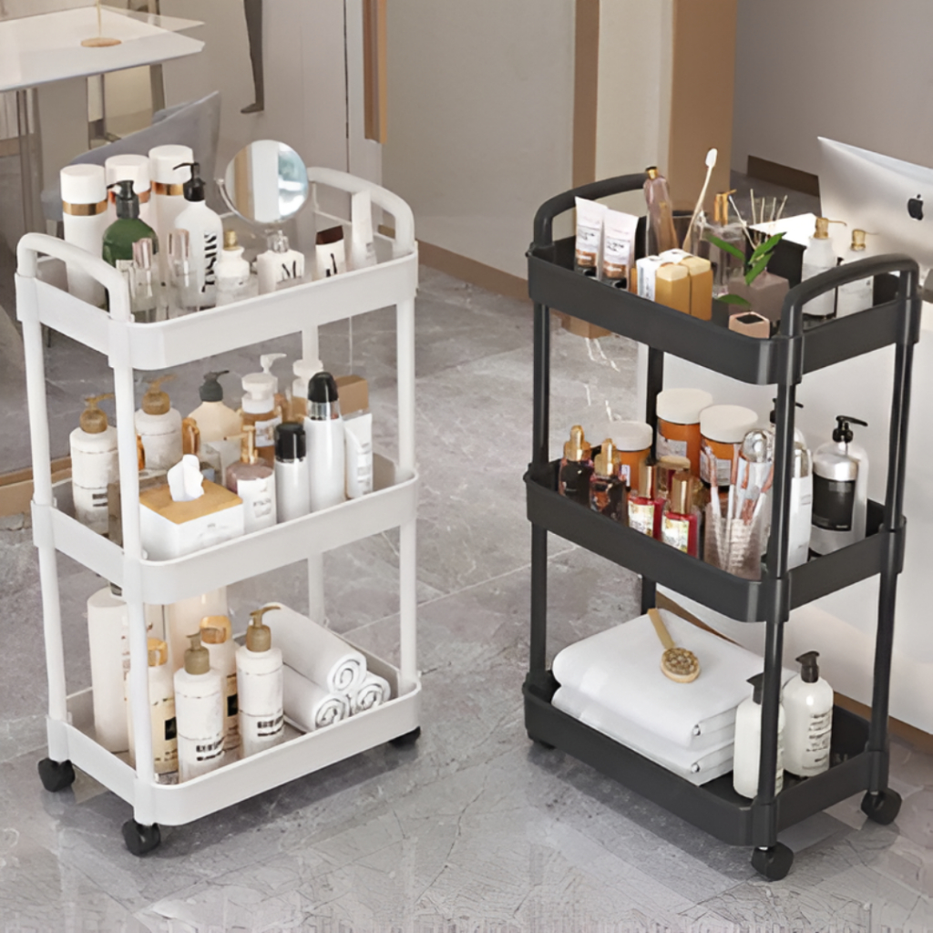 PREMIUM 3-TIER TROLLEY / SALON TROLLEY / MULTIPURPOSE TROLLEY / 3 TIER TROLLEY