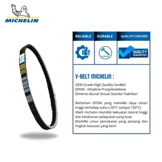 VBELT V BELT VESPA LX 150/ vespa LXV 150/ GTS 150cc / Vespa S150 / SPRINT / PRIMAVERA ยี่ห้อ Michelin ดั้งเดิม