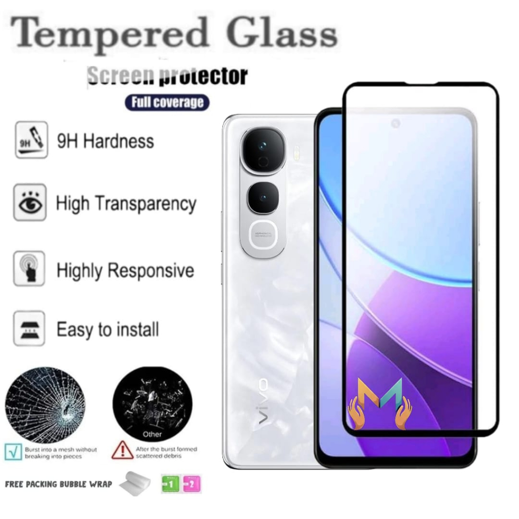 กระจกนิรภัยกาวเต็ม 5D 10D คลุมทั้งหมด VIVO Y400