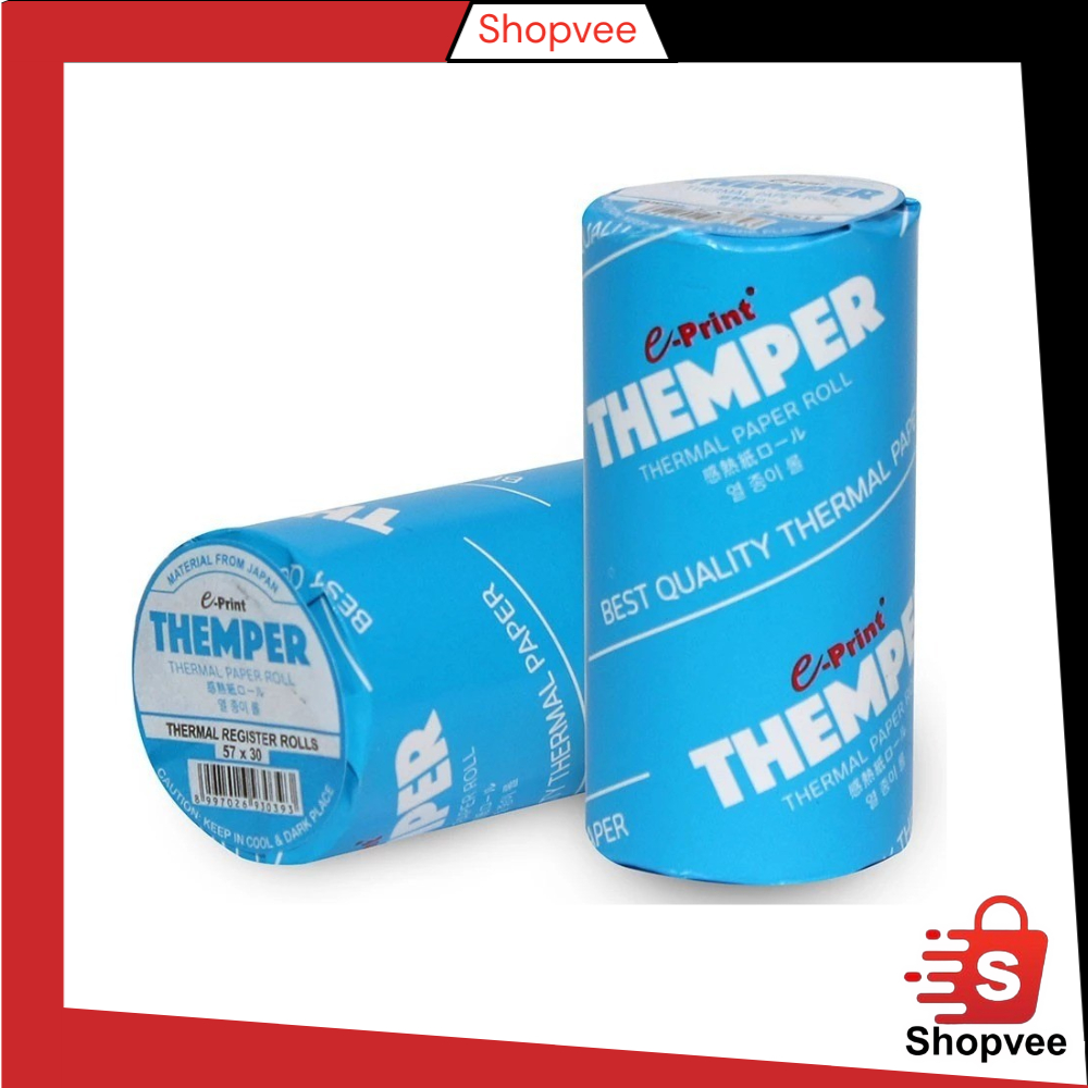 Shopvee_id ม้วนกระดาษเทอร์มอล 57x30 Corelles Y3882