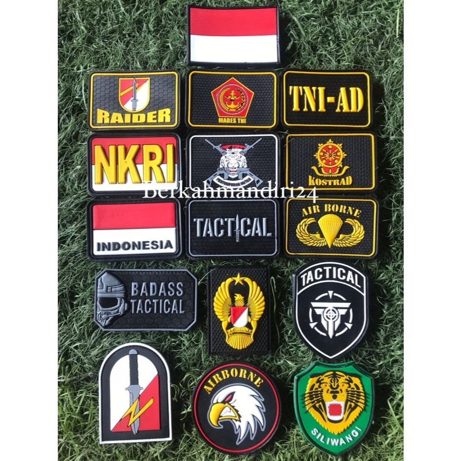 TNI-AD/KOSTRAD/RAIDER/INDONESIAN/TACTICAL Logo Rubber Patch Emblem Patch