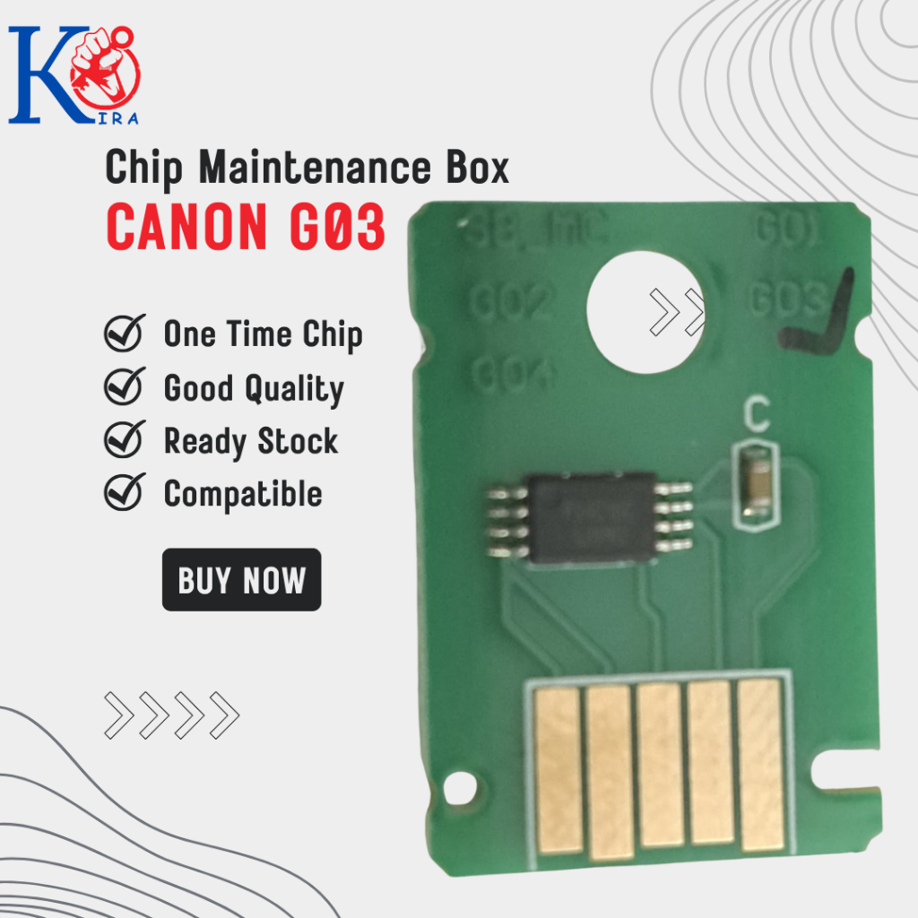 กล่องบํารุงรักษาชิป MC G03 สําหรับเครื่องพิมพ์ Canon GX3010 GX4010 GX30