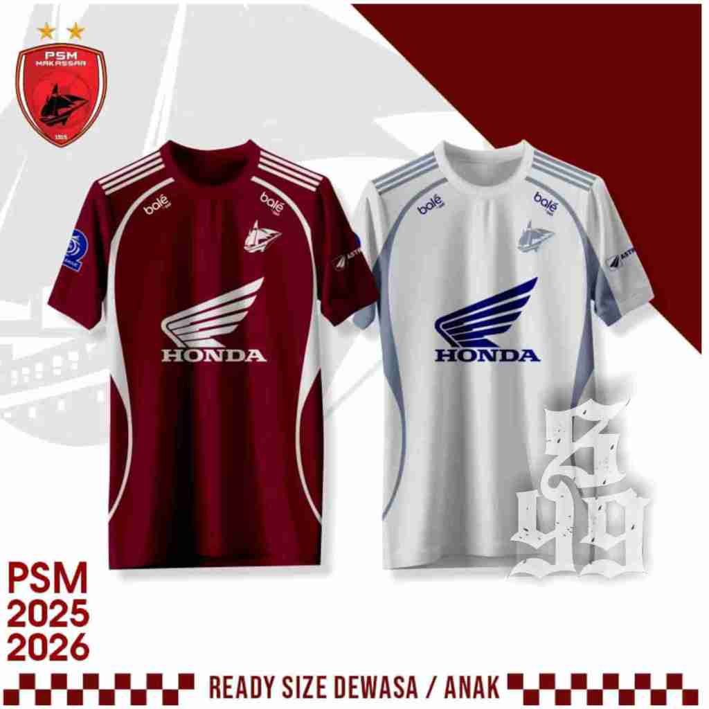 PSM Makassar Jersey 2025-2026 ฟรี Nickname และ No - S99JERSEY