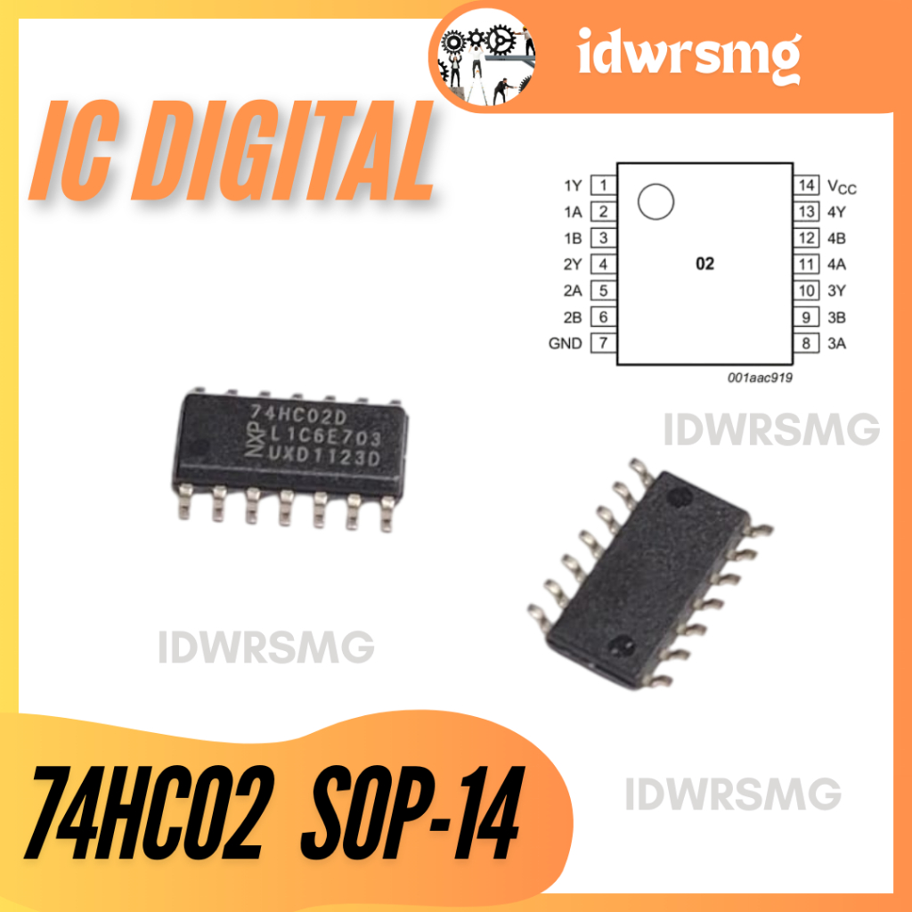 74hc02d 74HC02 72402 sop14 nxp 74hc02 smd SOP-14