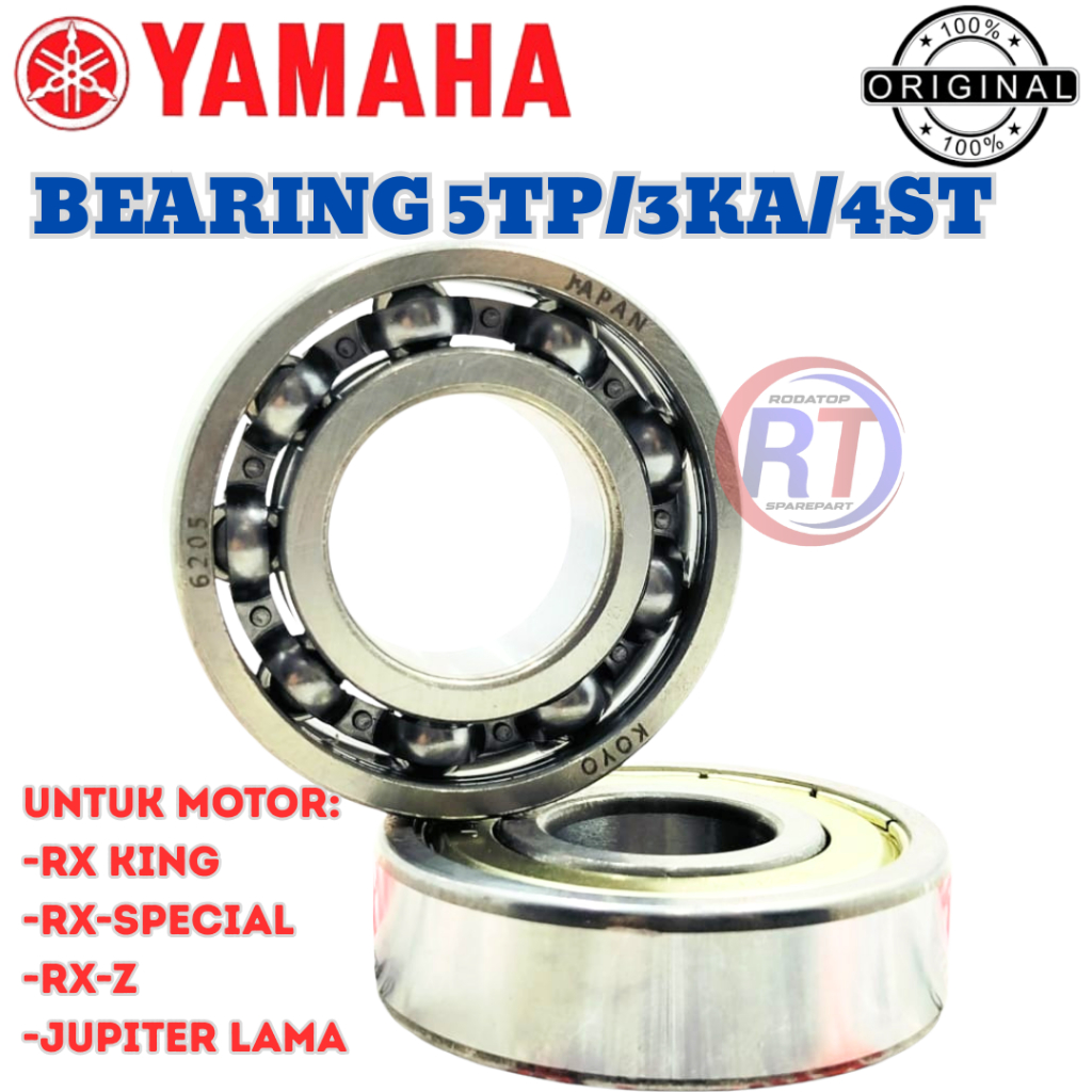 YAMAHA ORIGINAL BEARING KRUK AS 2-PCS 5TP/3KA/4ST(6205&6304) สําหรับ VEGA R VEGA R NEW JUPITER Z MOT