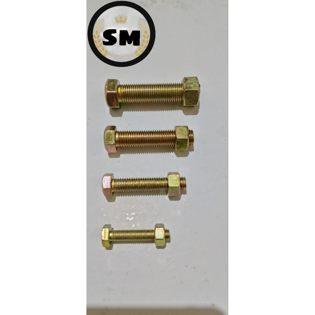 น็อตและน็อต M8x20 กุญแจ 12 (50 ชิ้น)