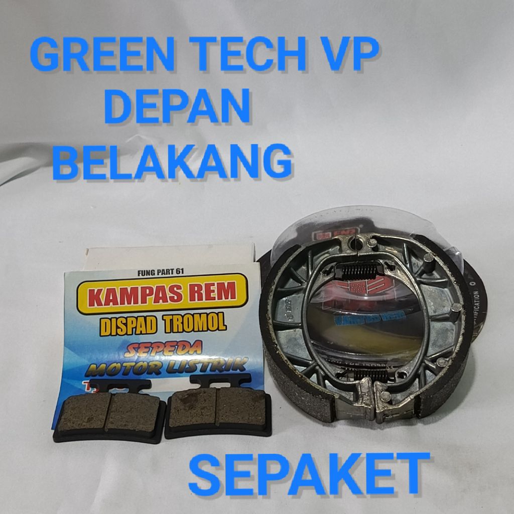 GREENTECH VP FRONT REAR BRAKE PADS/GREENTECH VP ELECTRIC BIKE BRAKE PADS (แพ็ค)