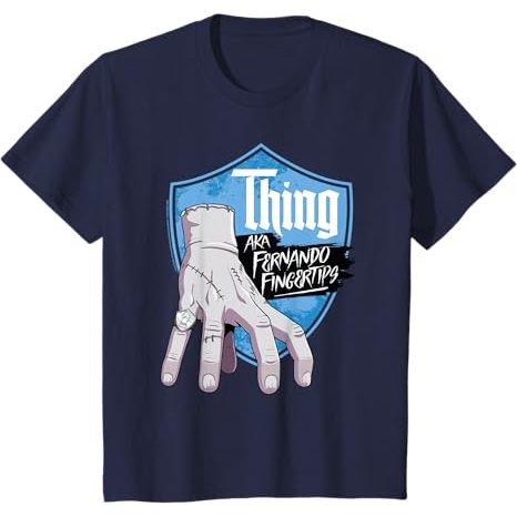 Wednesday Season 2 Thing AKA Fernando Fingertips Logo เสื้อยืดสําหรับเด็กและผู้ใหญ่
