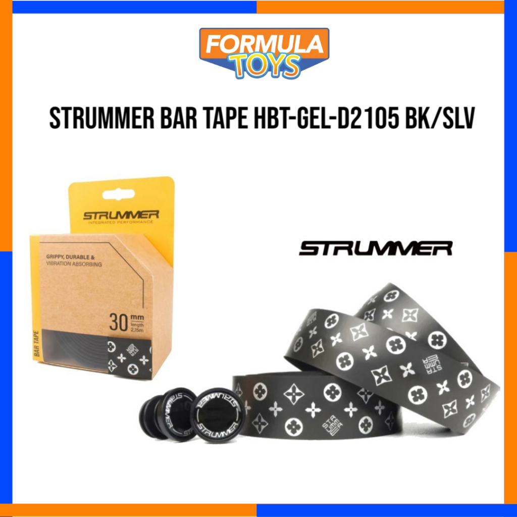 BAR TAPE STRUMMER BAR TAPE HBT-GEL-D2105 BK/SLV 2150*30*3.2MM