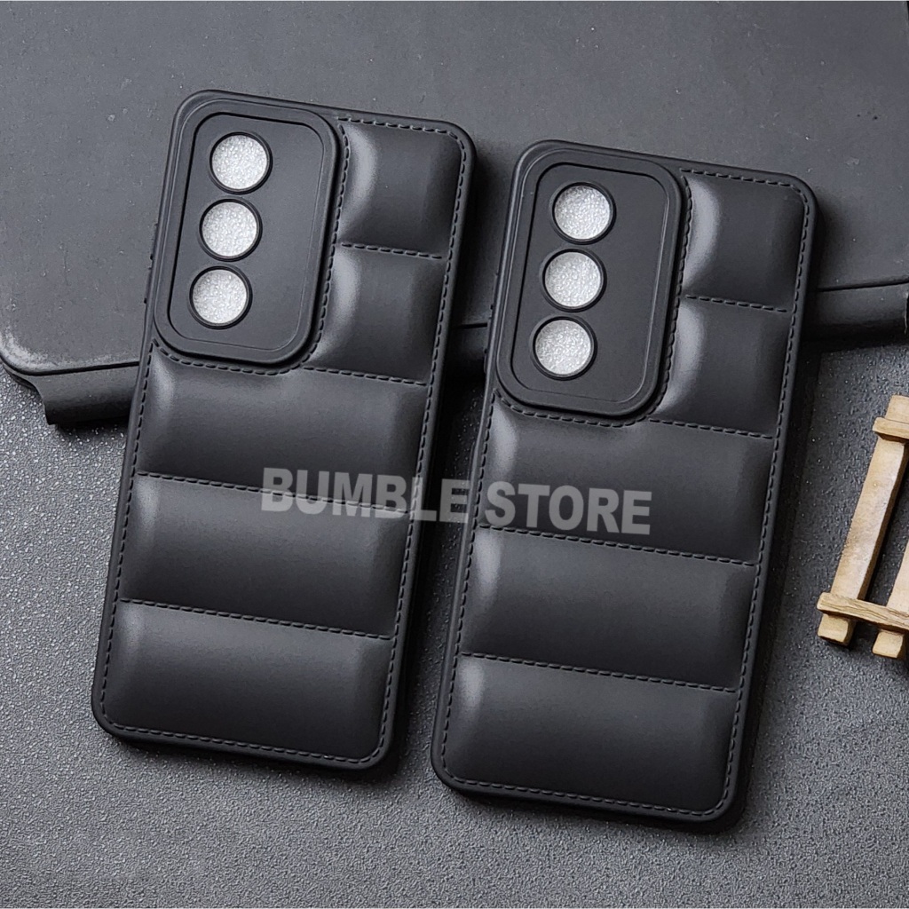 Oppo A3 Pro Case 3D Jacket Design Case / Macaron Black Case with Pillow Motif Oppo A3 Pro