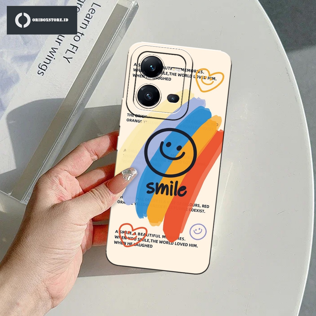 HP VIVO V25 / V25E New Fashion Smile Case - Softcase - Camera Protector - Vivo V25E / V25 Phone Soft