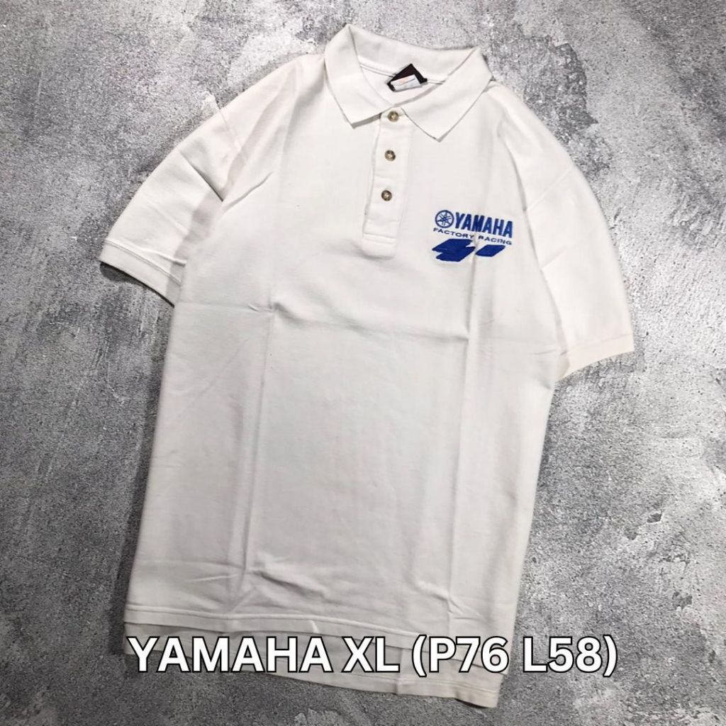 YAMAHA Vintage Classic T-Shirt Collar Poloshirt Tennis Jersey Padel Dryfit