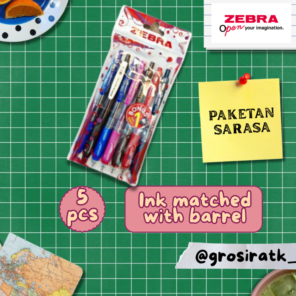 Zebra Sarasa Clip 05 / Sarsa 0.7 / ปากกาเจล Zebra Sarasa Clip Vintage / แพ็คเกจ Sarasa Clip Vintage 