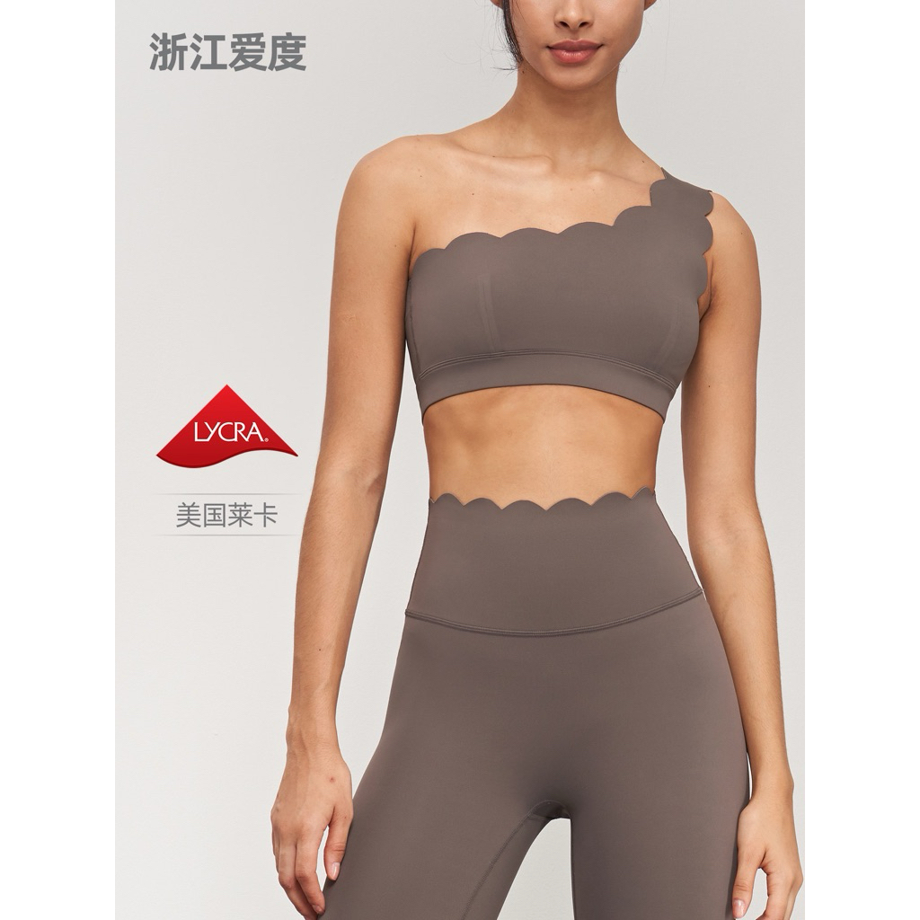 CN1006-WX1562 BASIC SPORT BRA SCALLOP TOP WEAR ACTIVE WEAR IMPORT CHINA TBW