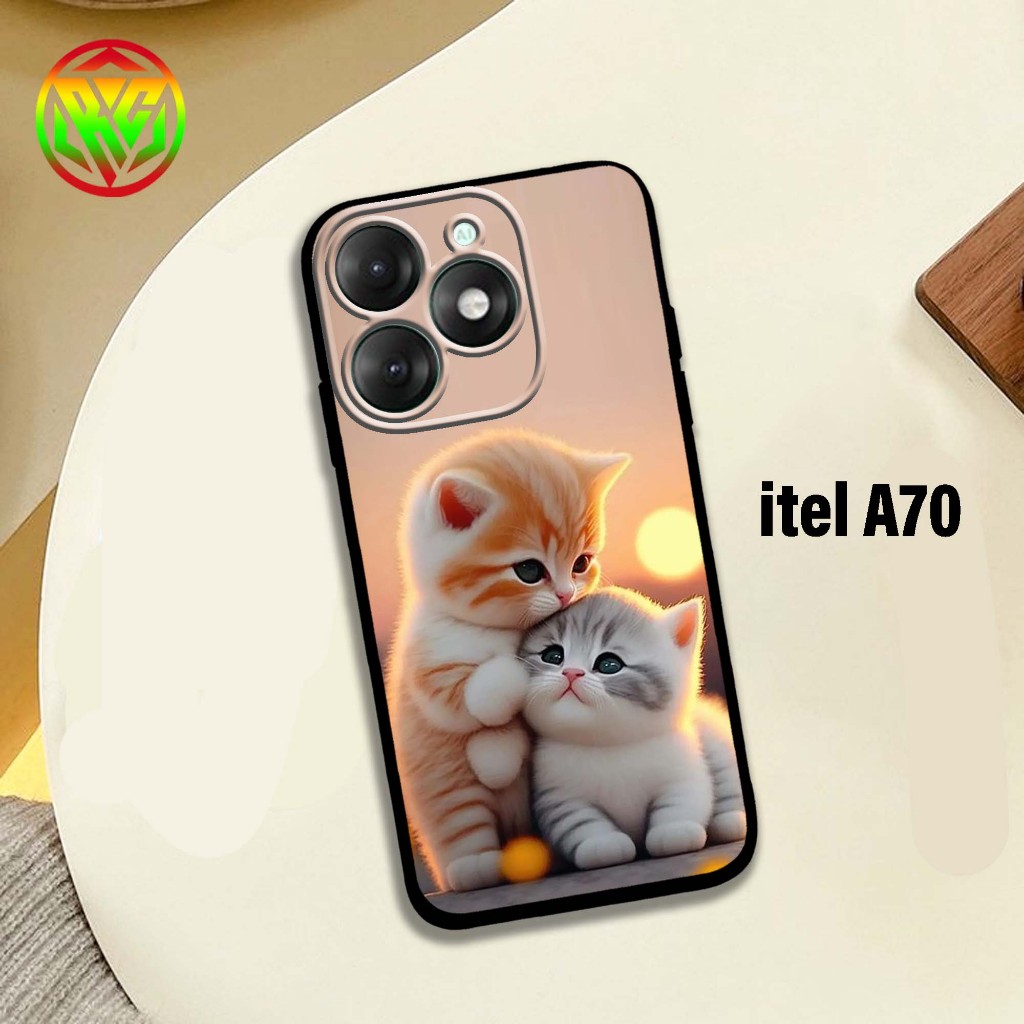 Real Case itel A70 - Last Motif Softcase Procamera Case soft casing Hp yl A70 [CAT Motif] - softcase