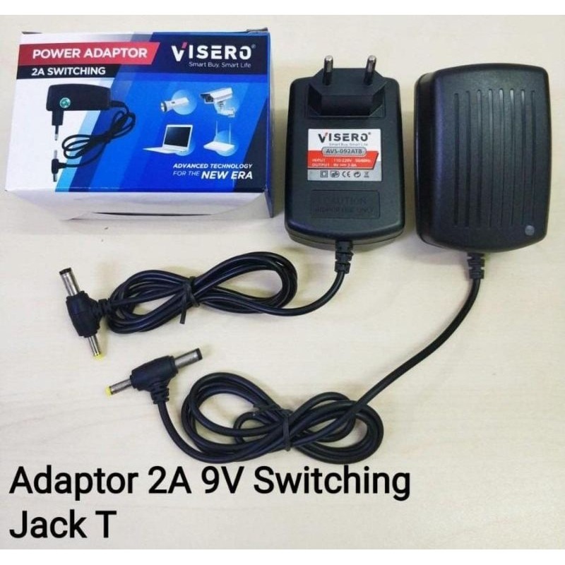 2A 9V T Visero/Jinlong Switching Adapter กล้องวงจรปิดแบบพกพาลําโพงอะแดปเตอร์ชาร์จอะแดปเตอร์