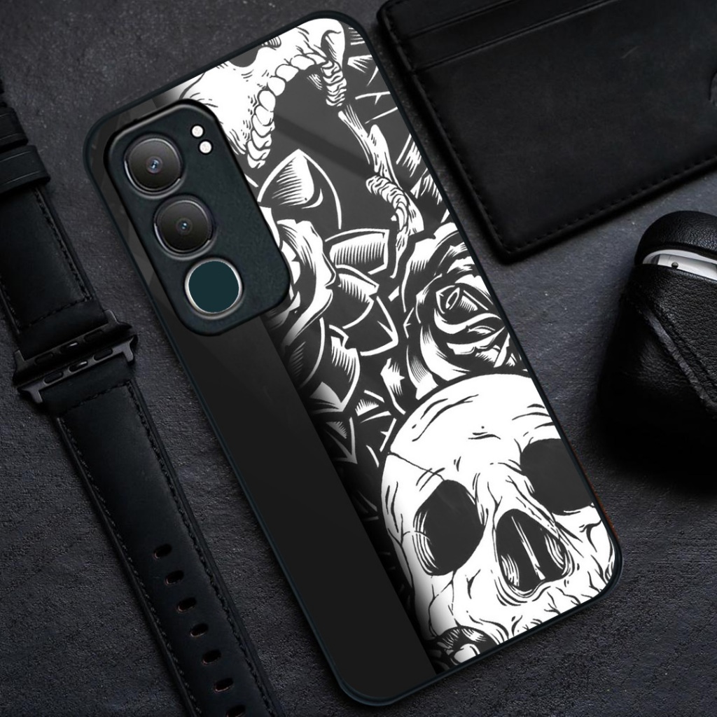 HP Vivo Y31 5G Glass Softcase [BSG-31] - เคสโทรศัพท์ Vivo Y31 5G - เคสโทรศัพท์ Vivo Y31 5G - เคสกระจ