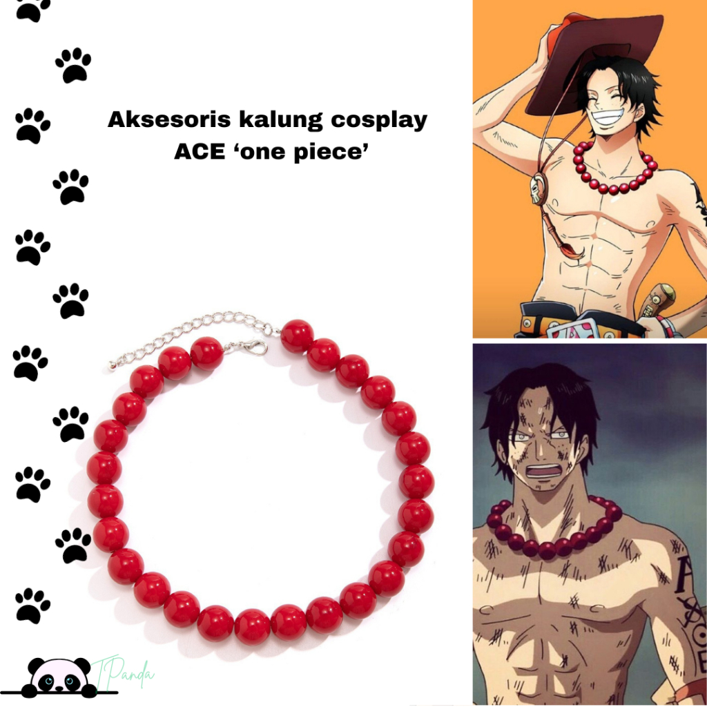 อุปกรณ์เสริมสร้อยคอคอสเพลย์ TP ACE ONE PIECE