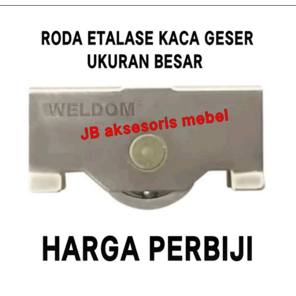 LARGE SHOWCASE WHEELS / GLASS CABINET DISPLAY RAIL WHEELS