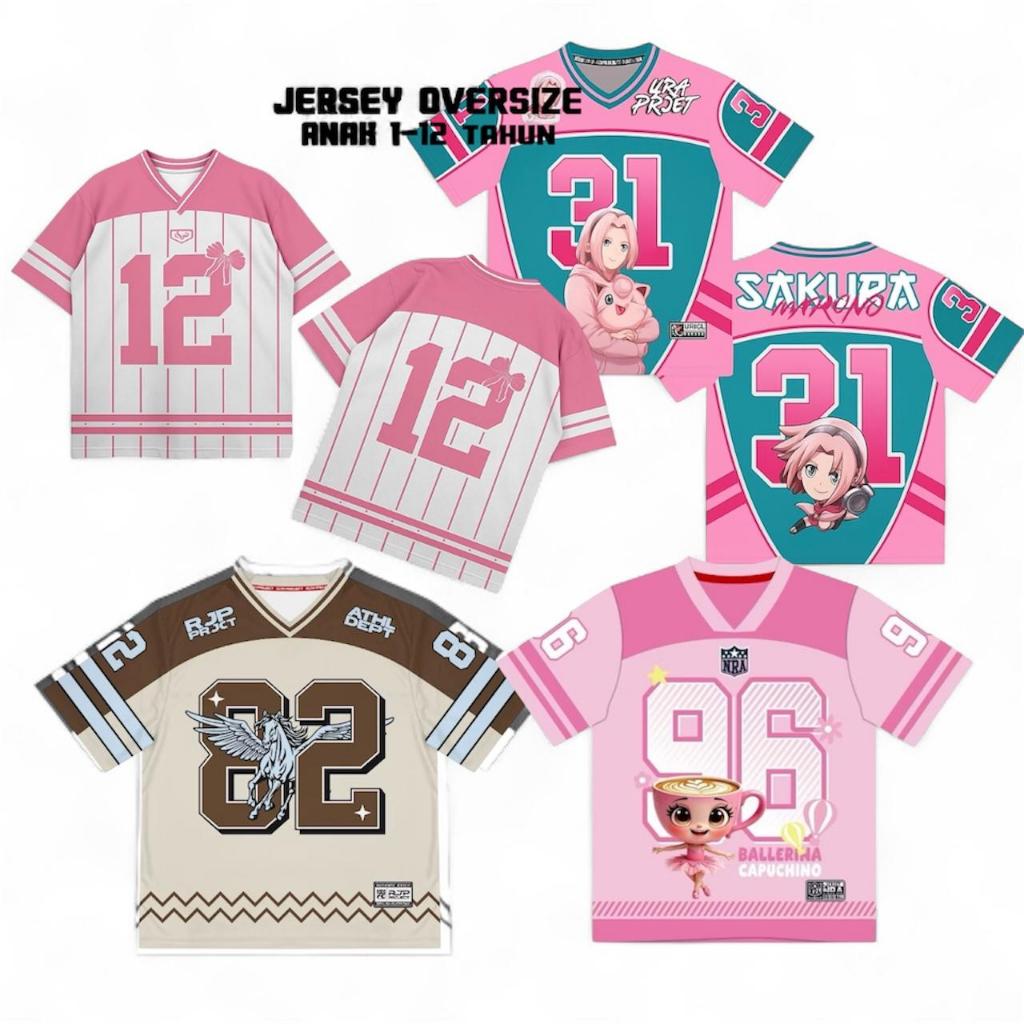 HNF GIRLS JERSEY / STREETWEAR KIDS JERSEY / เสื้อผ้าเด็กผู้หญิง