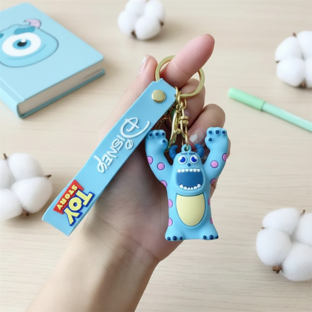 GANTUNGAN 3D CARTOON DESIGN พวงกุญแจอะนิเมะ DISNEY DOLL TOY STORY BUZZ LIGHTYEAR WOODY ALIEN LOTSO M