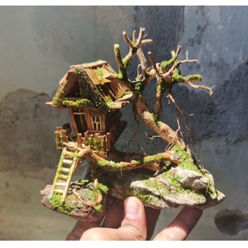 HARDSCAPE AQUARIUM TREE HOUSE