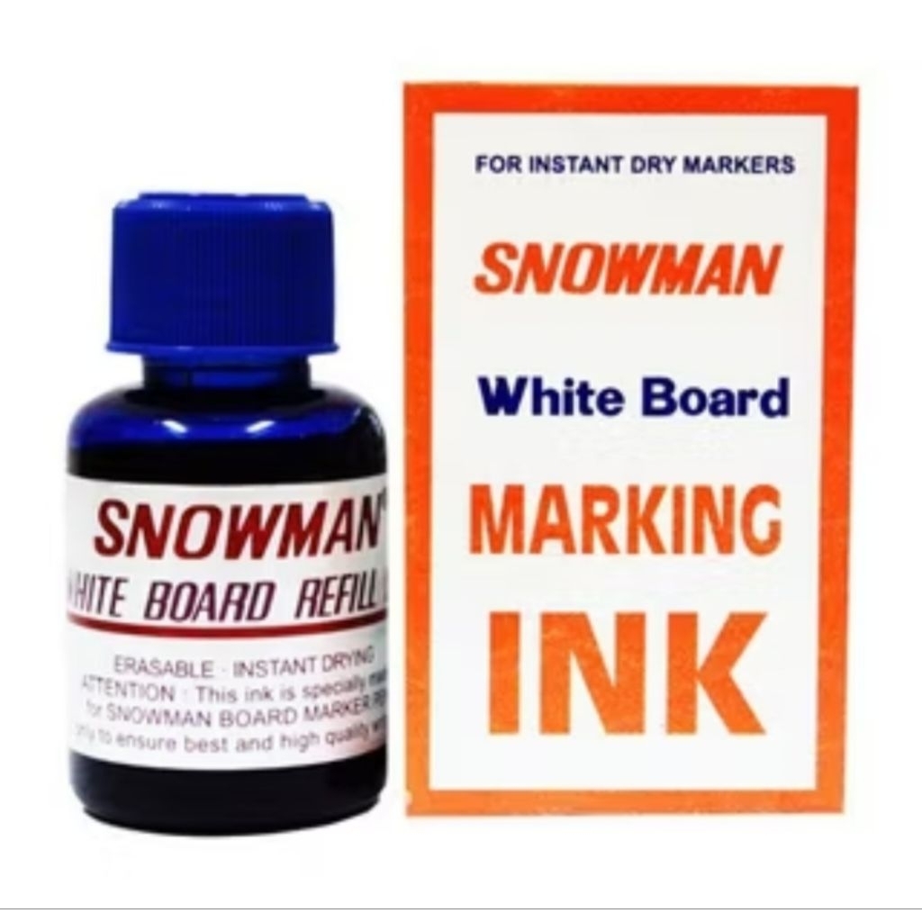SNWOMAN WHITEBOARD MARKER INK / SNOWMANWHITE BOARD MARKING INK / REPIL MARKER ไม่มีกล่องไม่มีRETURN