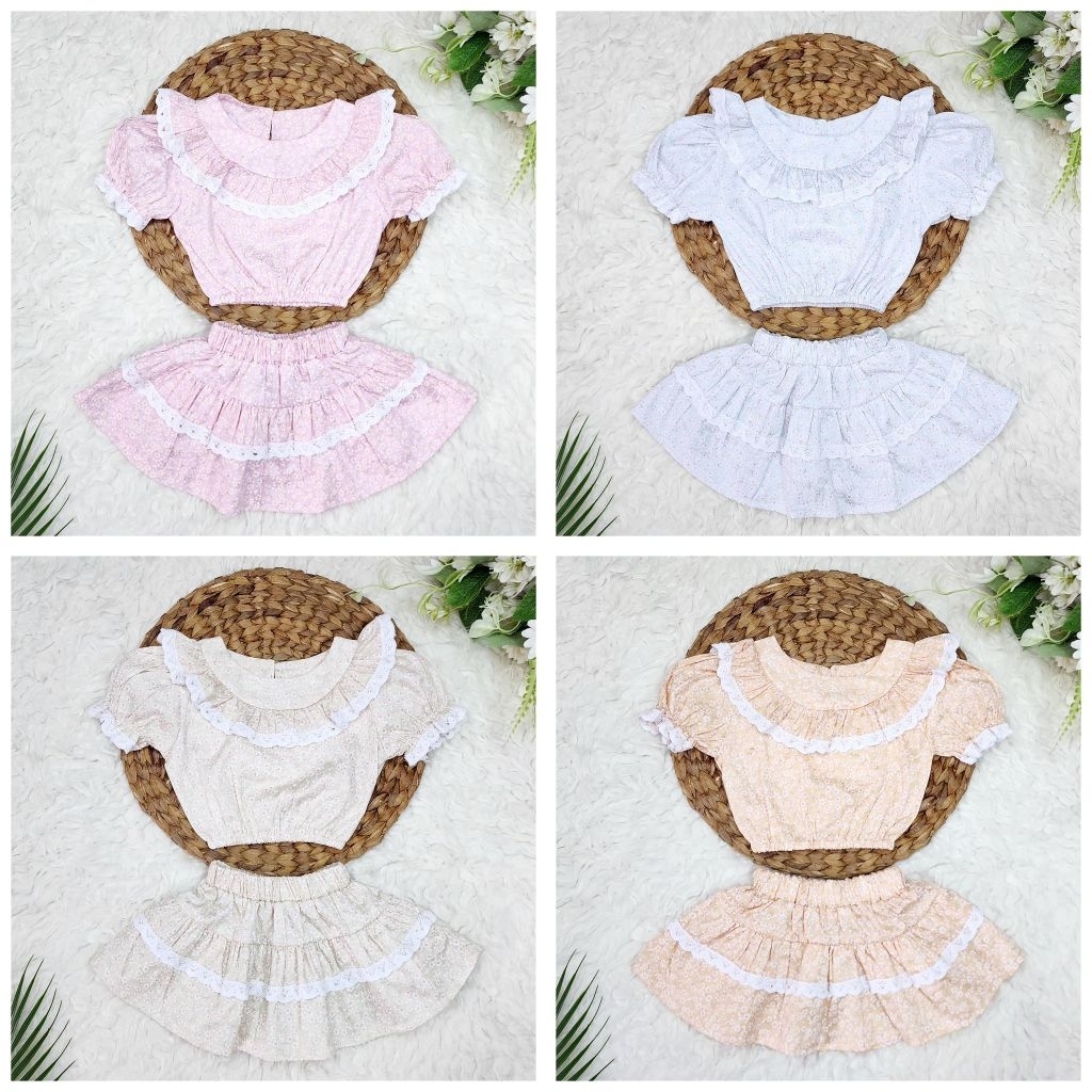 Fiefiekid ขายส่งเสื้อผ้าเด็ก ชุดกระโปรงเด็ก 6-18 เดือน sk88