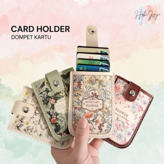 Dompet Kartu Multifungsi Sistem tarik keluar Motif Lucu Estetik | Card Holder Mini Muat ID Card KartuBank muat 5-7 kartu
