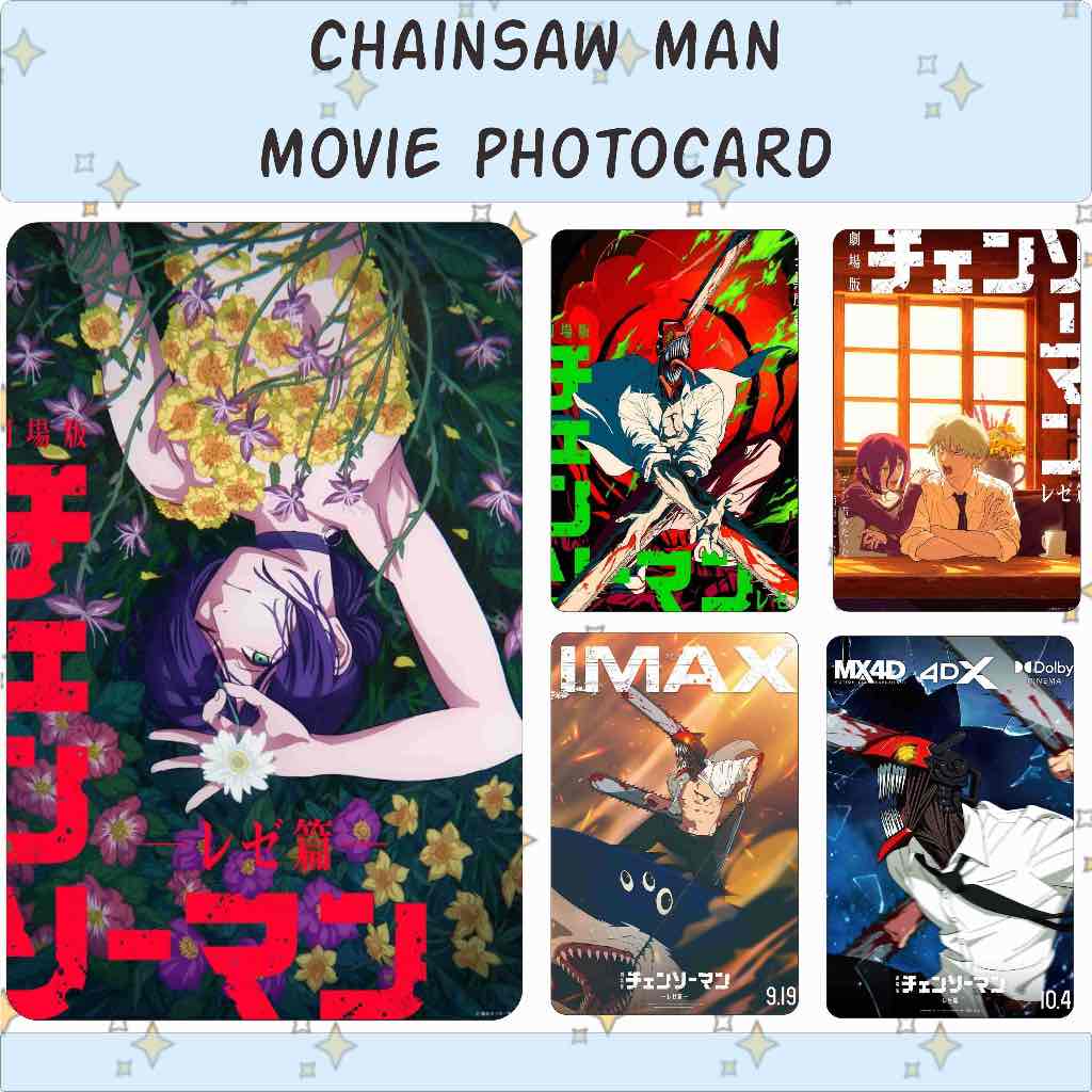 CHAINSAW MAN MOVIE REZE ARC EDITION อะนิเมะโฟโต้การ์ด