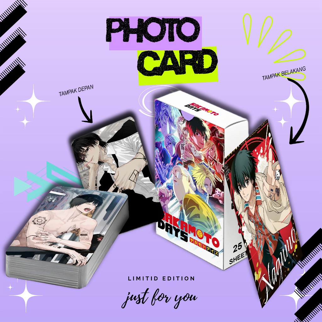 ชุดโฟโต้การ์ด YOICHI NAGUMO ANIME SAKAMOTO DAYS PREMIUM 25 แผ่น ฟรีกล่อง