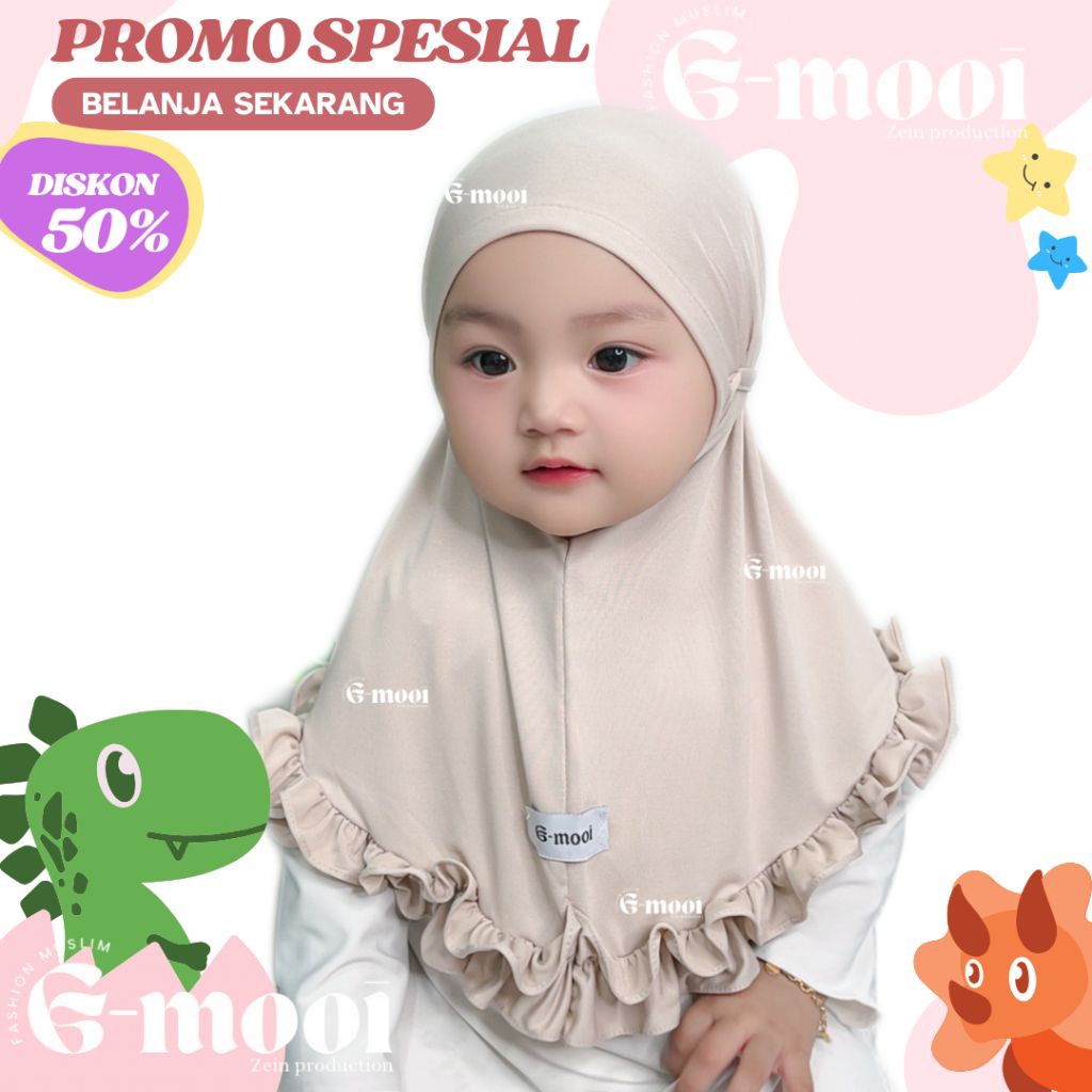 G-MOOI ฮิญาบเด็ก 0-6 เดือน 0-4 ปี GOTHIC HIJAB ฮิญาบเด็ก viral ผ้าคลุมศีรษะเด็ก