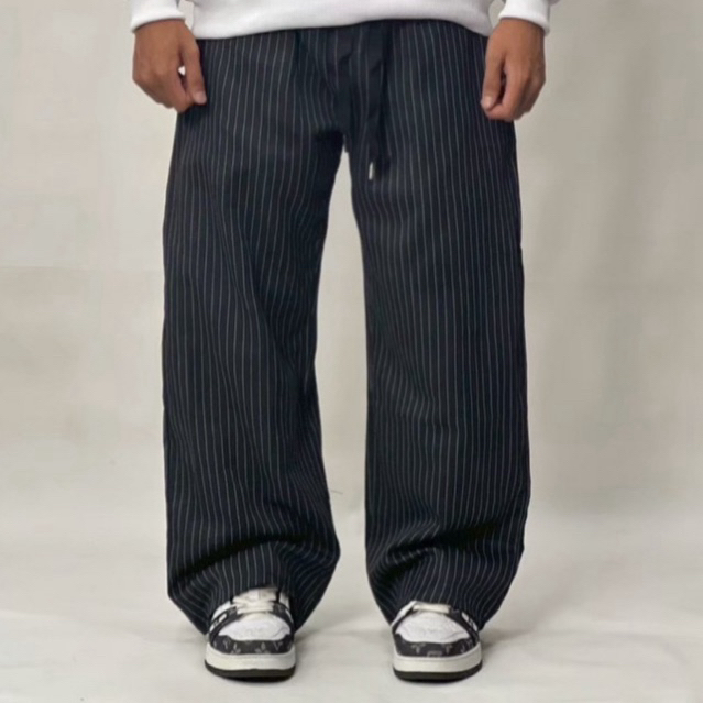RETRO BAGGY STRIPES - LATEST UNISEX STRIPED BAGGY PANTS - STRIPED OVERSIZED PANTS - MODERN STRIPES -
