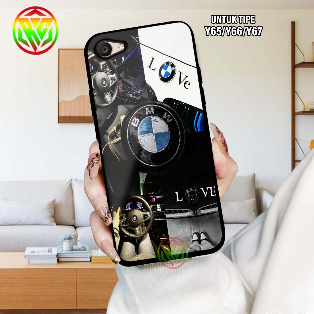 Real Case Vivo Y65/Y66/Y67 - Last Motif Softcase Glass Shiny New Case Glossy casing Hp Vivo Y67/Y66/