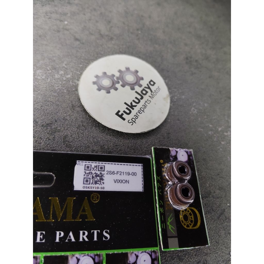 Fukuyama Oil Seal Klep Kleb Press Oil Valve Sil Klep Oil สีน้ําตาล Yamaha Vixion - Jupiter MX (ราคาต